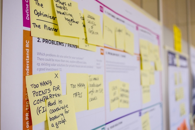 Project plan with post-it notes on a wall | Wonderland Marketing & Sales | Strategy, Brand, Digital, Social & Data | High-Impact Campaigns that Scale | Global Expertise, Proven Results, Blue Chip Credentials | For Entrepreneurs, SMEs, Corporates | Cherryl Martin