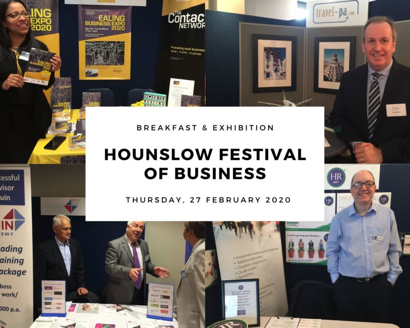 Collage of four images from 2020 Hounslow Festival of Business; Source: Cherryl Martin, Wonderland Sales and Marketing